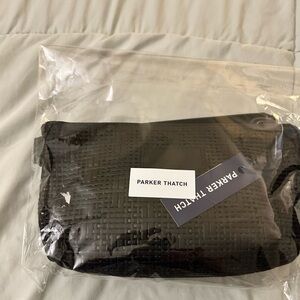 Parker Thatch Black Woven Leather Little Buddy